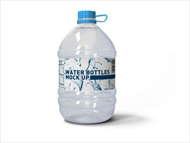 大瓶饮用水瓶子样机效果图