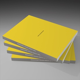 杂志画册封面一键智能贴图效果图