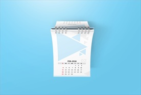 2018精美手撕台历效果图图片