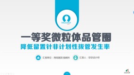 一等奖简约大气微粒体获奖品管圈