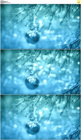 蓝色圣诞节背景