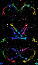 荧光彩蝶飞舞LED视频背景