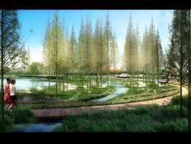 住宅公园 休闲广场 小区景观