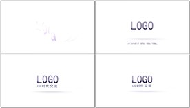 简洁LOGO落版ae模板