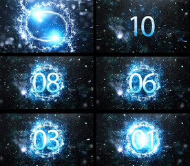 大气星空旋转置入10秒倒计时