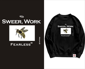 蜜蜂刺绣印花图案矢量图下载