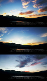 黎明风景延时实拍视频素材