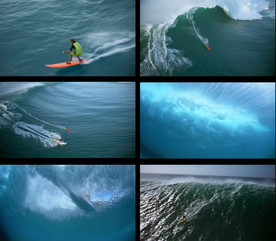 实拍冲浪极限运动视频素材