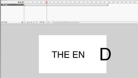 大缩小片尾落幕the end