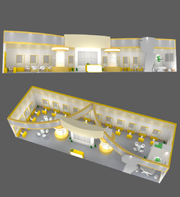 最新实用通用展览展台设计模型