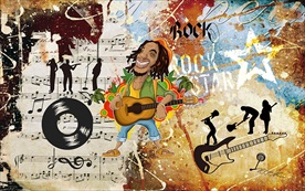 时尚潮流嘻哈摇滚装饰画