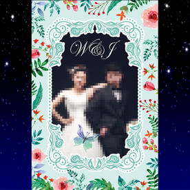 静谧蓝蒂芙尼蓝森系水彩花卉婚礼