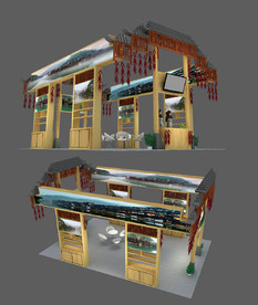 最新实用通用展览展台设计模型