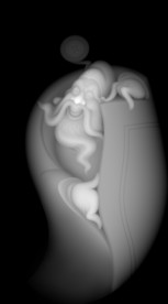 财神浮雕精雕灰度