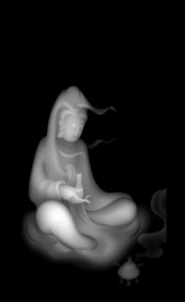 观音浮雕精雕灰度46牌