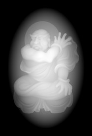 十八罗汉浮雕精雕灰度