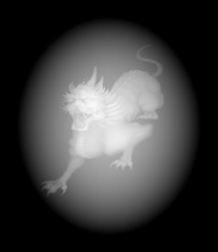 貔貅麒麟浮雕精雕灰度