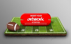 橄榄球品牌VI样机智能贴图