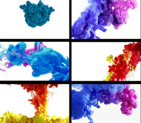 高清唯美彩墨入水动态视频