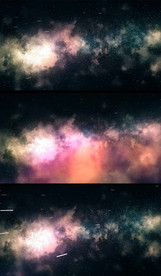 唯美云端粒子流星雨舞台背景