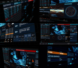 影视信息科技页面剪切视频素材