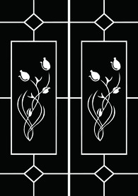 门窗玻璃暗花 欧式花纹 车刻