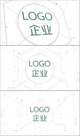 科技线条背景LOGO演绎
