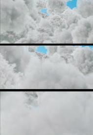 云层里穿梭实拍视频素材