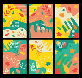 秋风落叶小清新笔记本封面