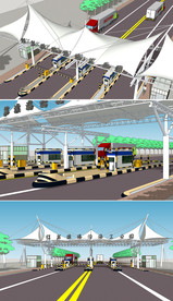 高速路口收费站