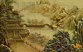 财源广进电视背景墙