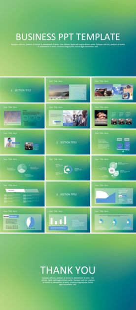 英文版绿色生物科技演讲PPT模