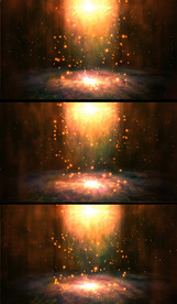 上升的光粒子唯美舞台背景