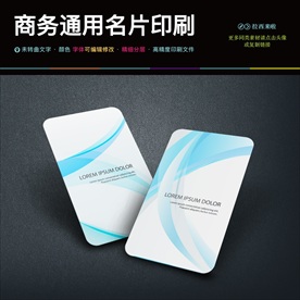 经典商务清爽名片二维码名片PS