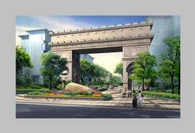 小区门口园林景观设计