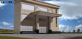 楼门入口雨挞造型效果图