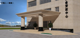 大门门头雨搭效果图