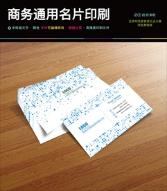 高档清爽互联网方块名片PSD