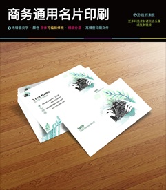 森系摄影拍照名片PSD模板