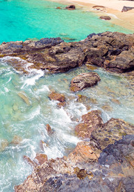 小溪流石头风景画玄关过道