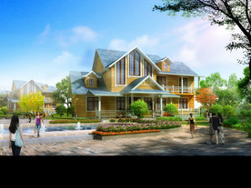 木屋模型含材质