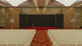 酒店宴会厅年会高精度模型