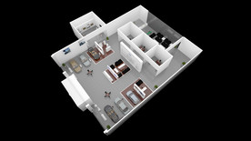 大众4S店经销商展厅外厅模型