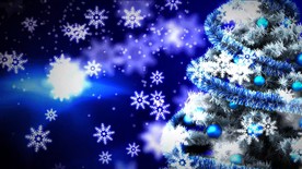 圣诞树圣诞雪花唯美抒情演绎背景