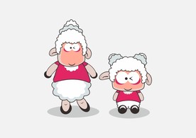 绵羊卡通吉祥物