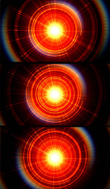 光晕镜头旋转无底洞视频素材