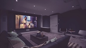 精品高档家庭影院液晶电视效果图