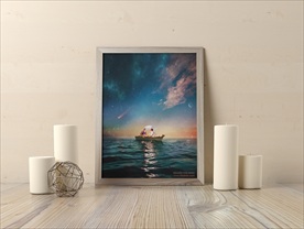 摆件文艺相框展示文件