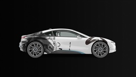 中国风小汽车效果图PSD文件