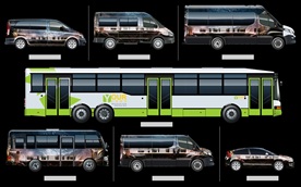 8款公交车效果图PSD分层可改